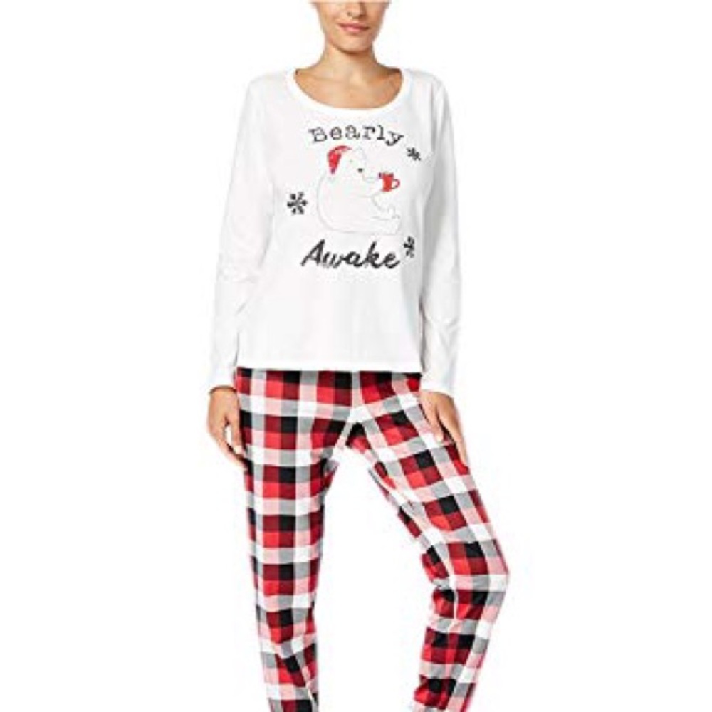 Bearly awake pajama top Christmas cotton S